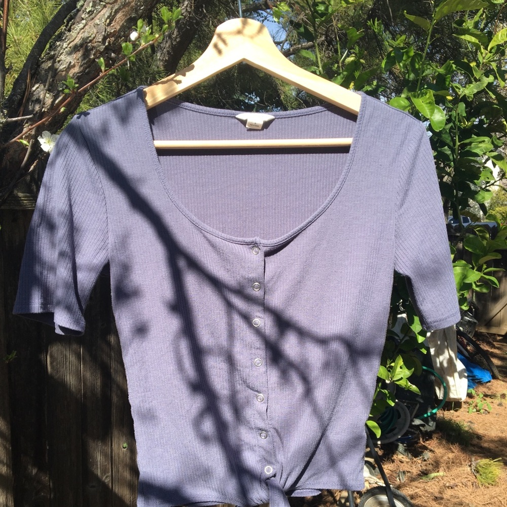 Lilac button up